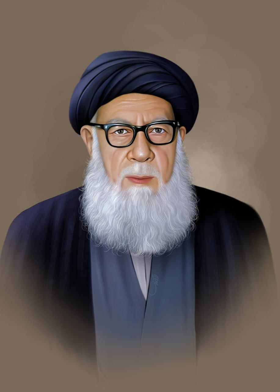 تصویرسازی چهره آیت الله سید رضا بهاءالدینی